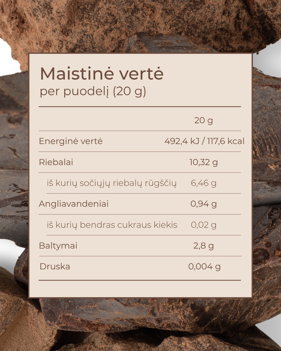 Kakavos masė iš Peru